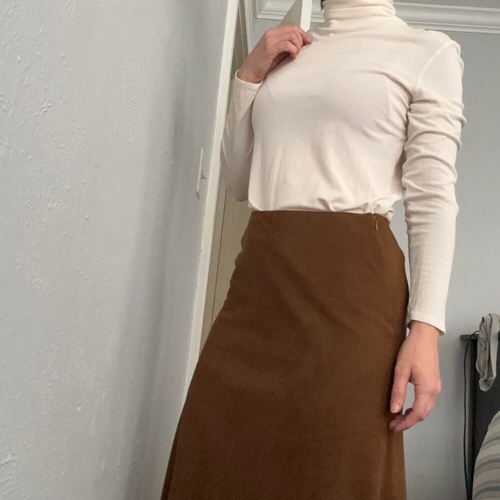 Brown Suede Skirt | Size 4